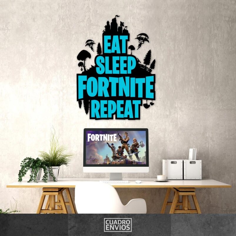 Eat Sleep Fortnite Repeat Cuadro Envíos